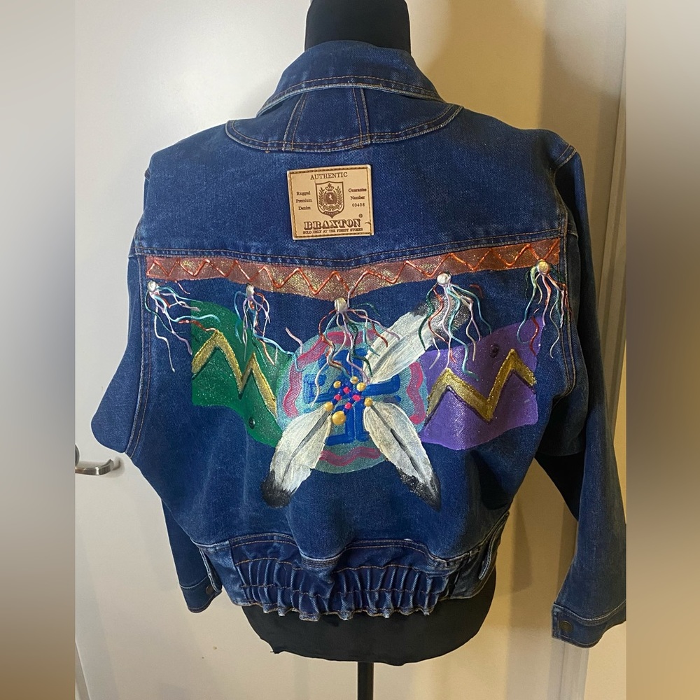 Hand Painted Western Denim Jacket